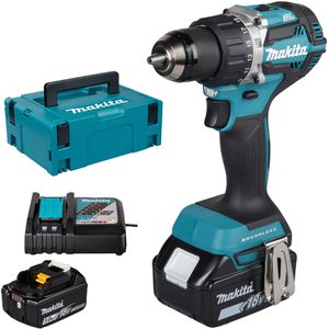 Makita DDF484RTJ Akku-Bohrschrauber mit 2 Akkus und Koffer 18V / 5,0Ah