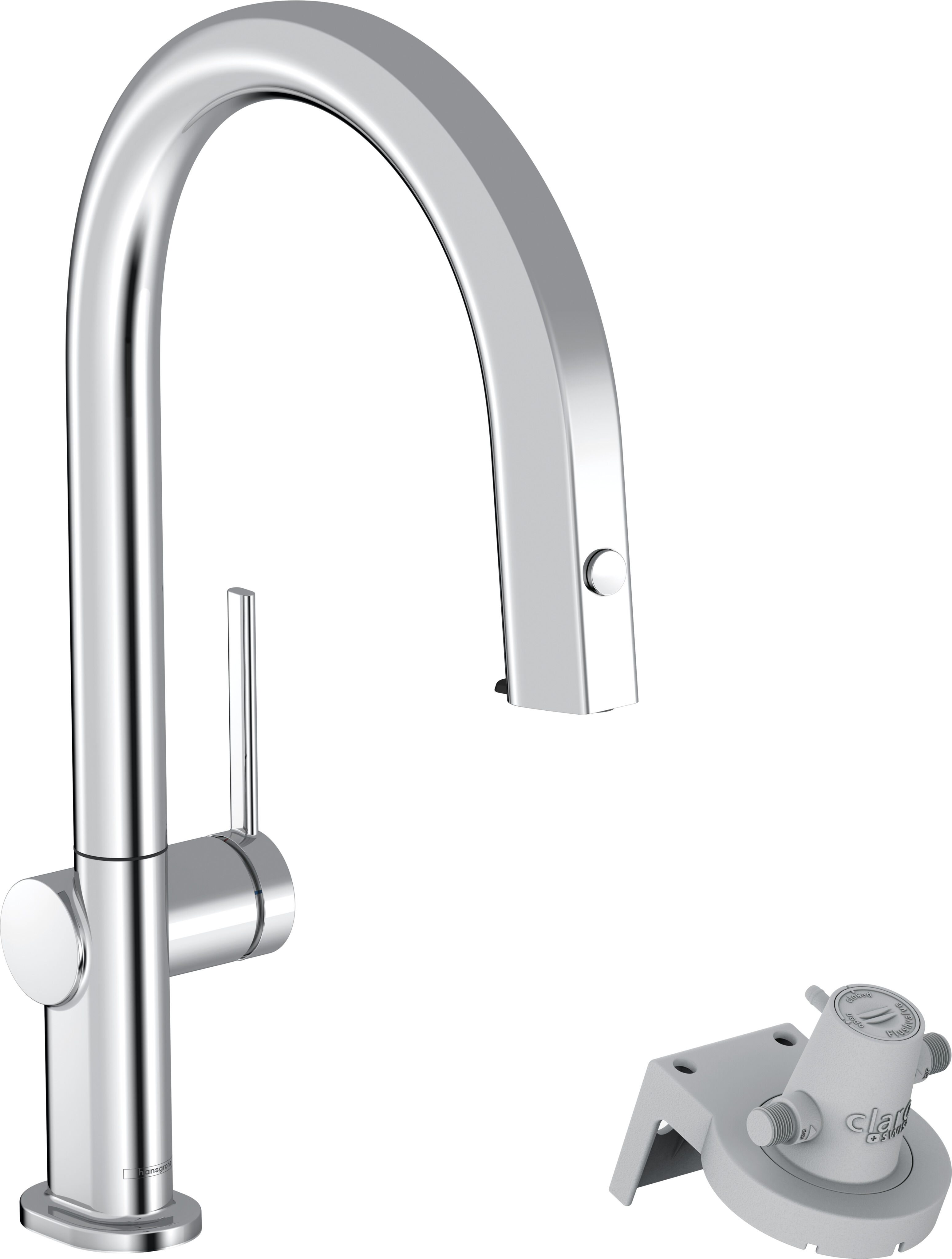Hansgrohe Aqittura M91 de cuisine 76803000 bec extractible, 1jet, chromé