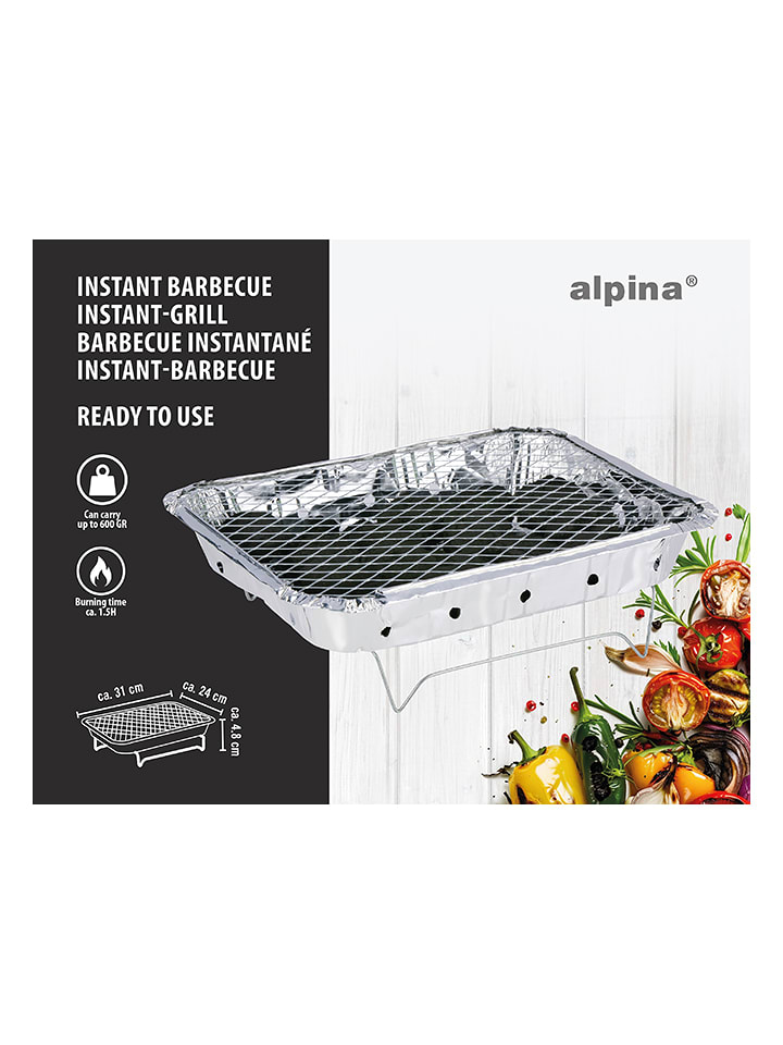 Alpina Instant-Grill in Silber - (B)31 x (H)24 cm - onesize