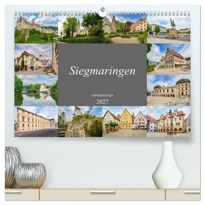Sigmaringen Impressionen (hochwertiger Premium Wandkalender 2027 DIN A2 quer), Kunstdruck in Hochglanz