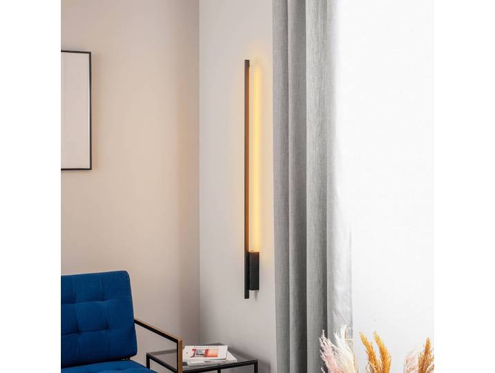 Wandleuchte Talon Quitani, dimmbar, schwarz, für Flurbereich, Aluminium, Modern