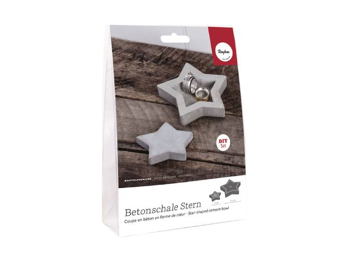 Rayher Betonschale mit Dekostern Set