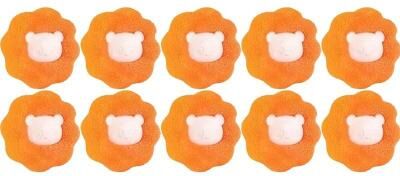 Uplifted Finds Reusable Laundry Pet Hair Remover Ball Fleet yellow 10 Pcs