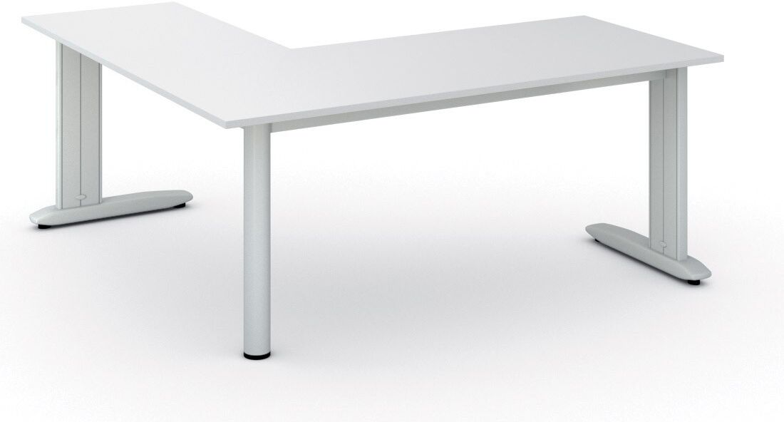 B2B Partner Büroschreibtisch PRIMO FLEXIBLE, 180x180 cm, weiß