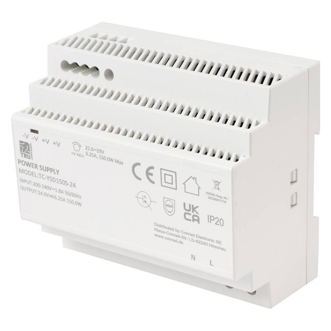 Tru Components TC-13710896 Hutschienen-Netzteil (DIN-Rail) Verbrauch (StandBy) 0 (TC-13710896)
