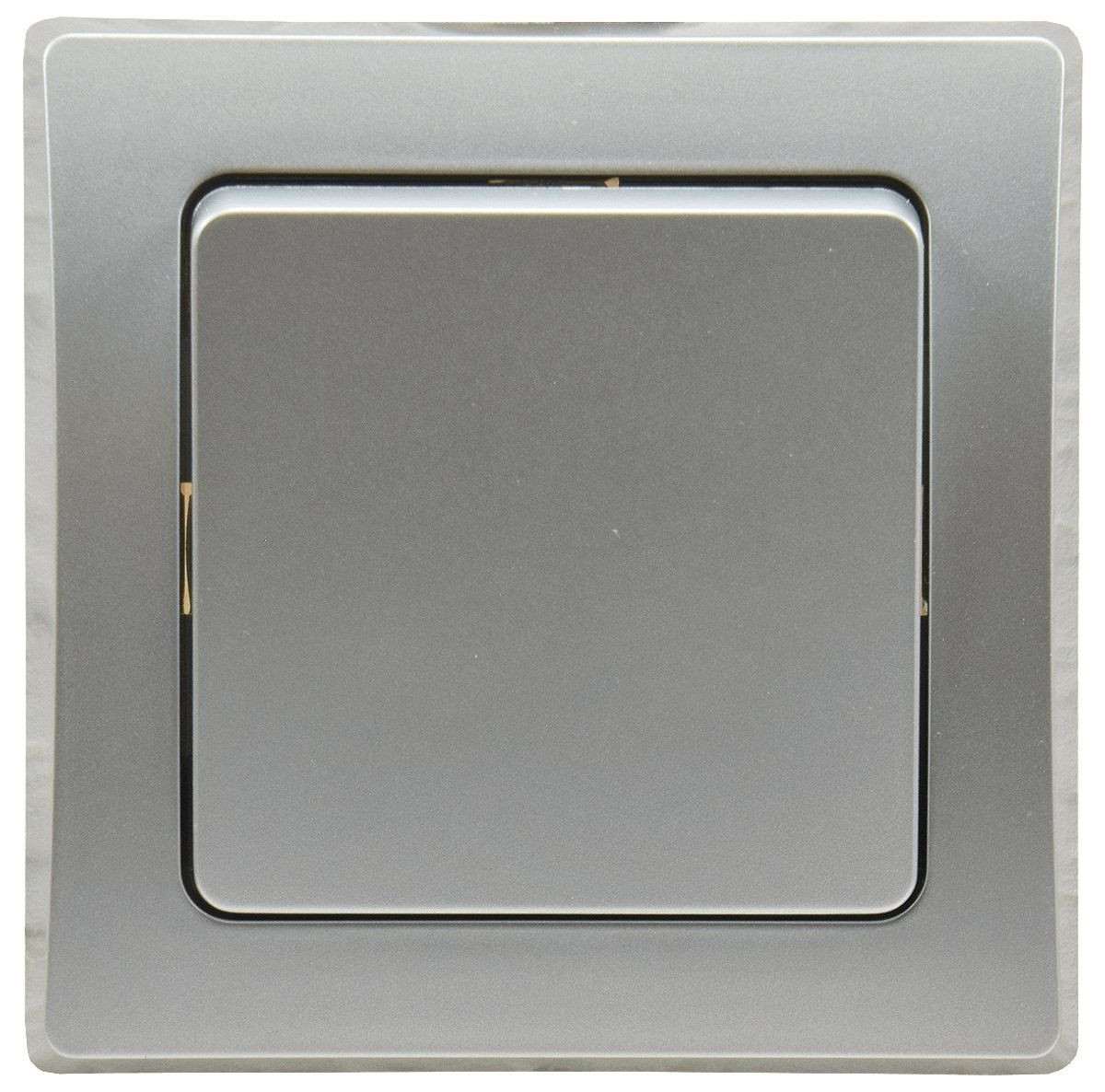 ChiliTec DELPHI kruiskoppelaar inclusief frame, inbouw, 250V AC / 10A, zilver