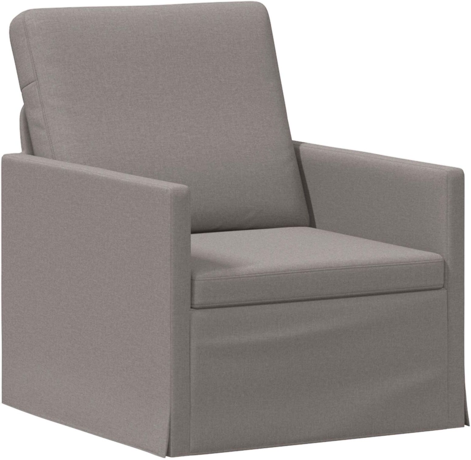 vidaXL Fauteuil Taupe 70 x 81 x 82 cm Tissu