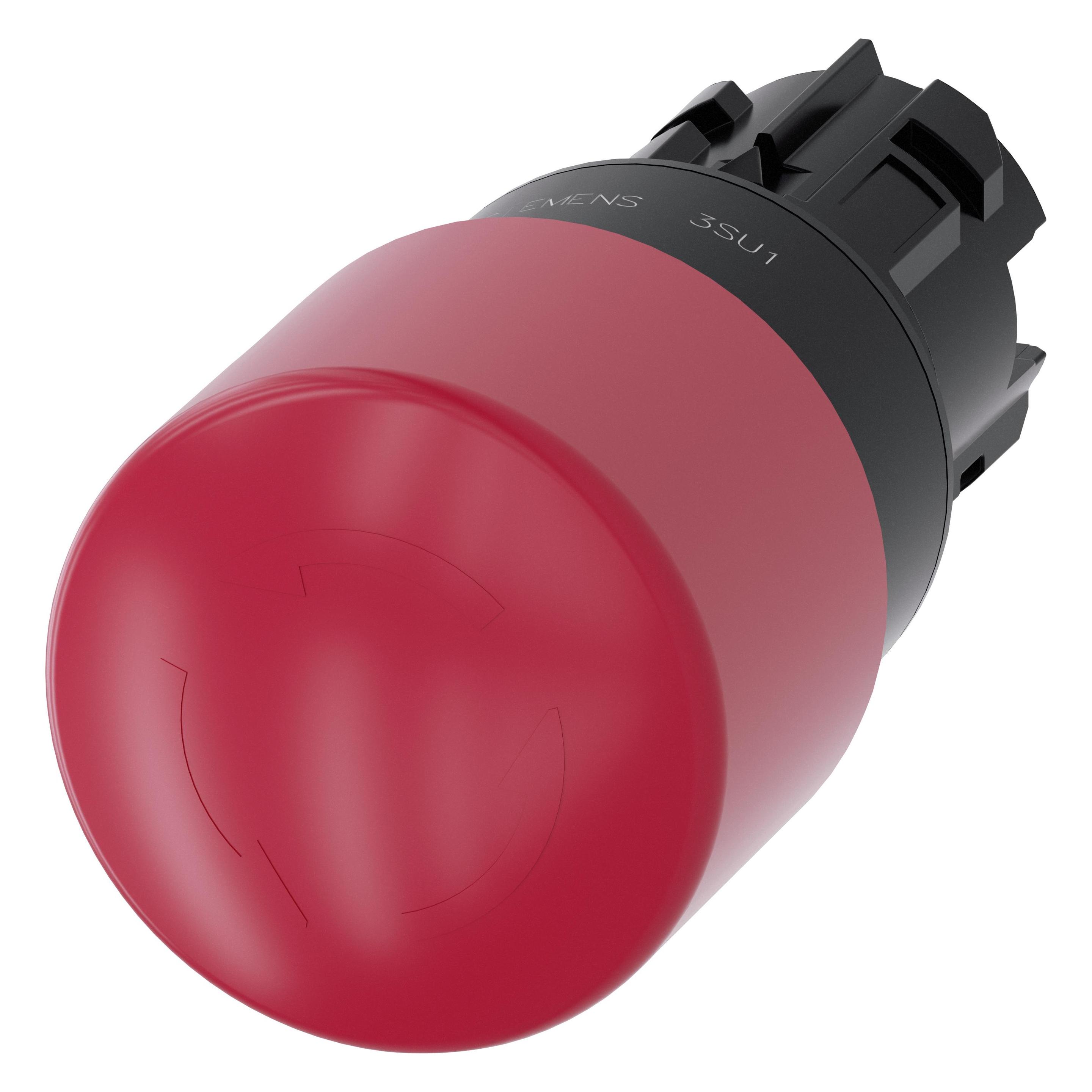 Siemens Emergency stop pushbutton, 22mm, red (3SU1000-1GB20-0AA0)