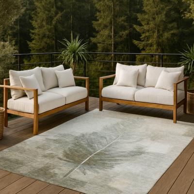 Addison Rugs Machine Washable Indoor/ Outdoor Modern Feather Chantille Rug