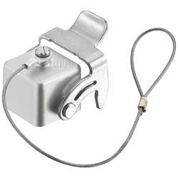 HARTING Schutzkappe 3A Edelstahl mit 1 Bügel für Oberteil Verliersicherung mit großer Schlaufe mit montiertem 19440035422