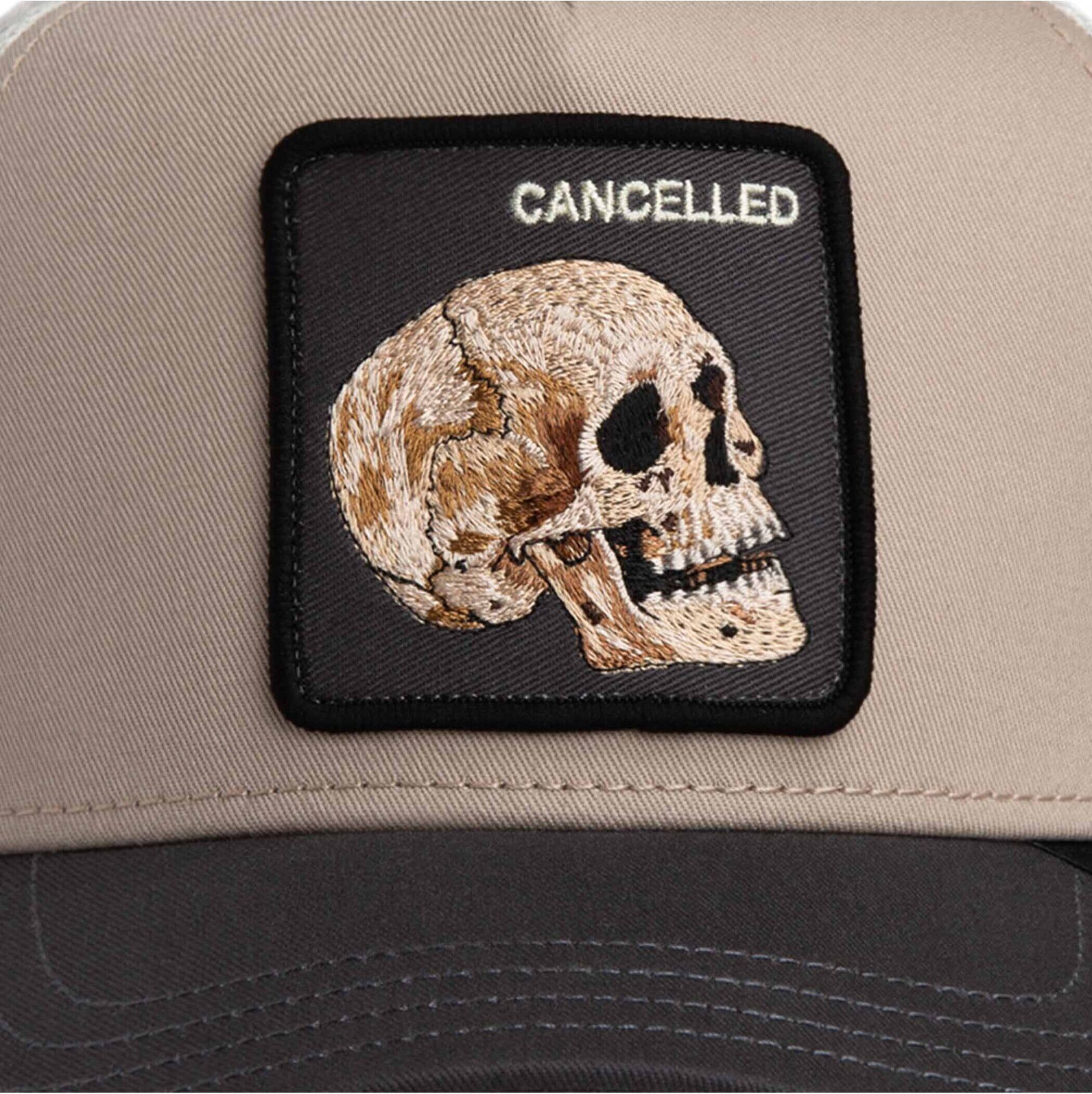 Snapback Cap GOORIN BROS. "Cap OG Trucker", Damen, bunt (cancelled skull), Obermaterial: 57% Polyester PES. 43% Baumwolle CO., Caps Snapback Cap