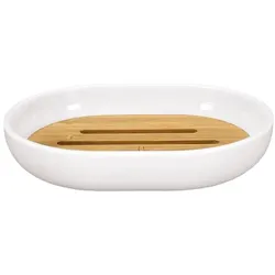 Kleine Wolke Seifenschale Timber Polyresin Weiß