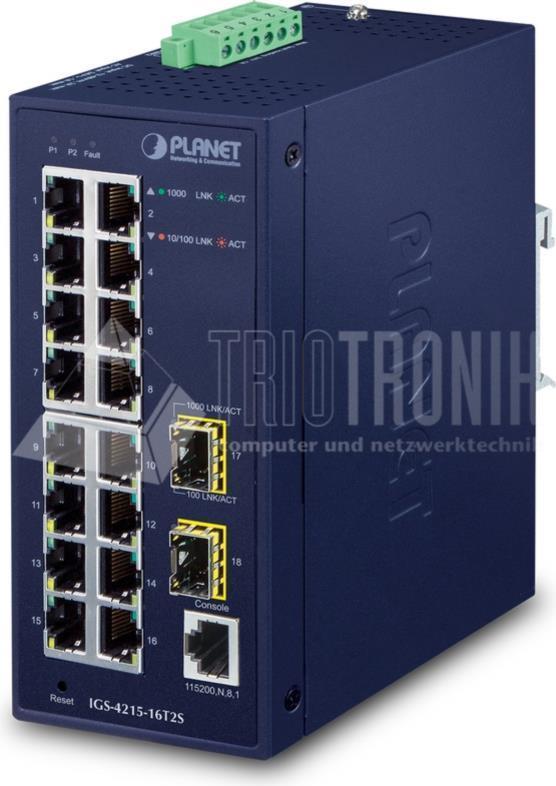 Planet IGS-4215-16T2S - Switch - managed - 16