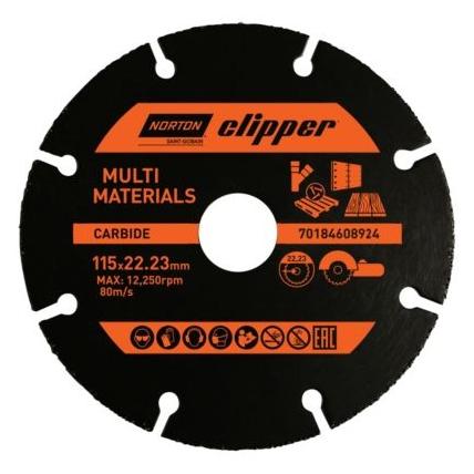 Saint-Gobain Diamantklinge 76x10,0mm - Norton Clipper multifunktionel t/tørskaering i mange mat. (70184608308)