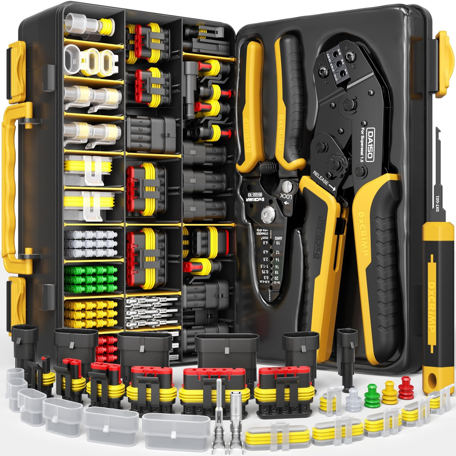 Merkloos Waterproof Crimping Tool Set voor Auto en Marine