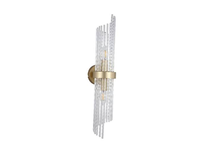 Luxuriöse Wandlampe Lara Gold, Transparent Searchlight