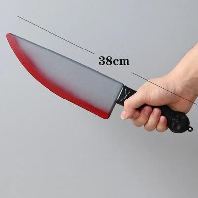 Uplift Essentials Simulated Bloody Plastic Knife Prop sharp Knife