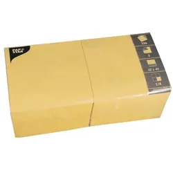 Papstar Serviette 3-lagig einfarbig 40x40 cm 250 Stück gelb, 40x40 cm