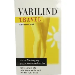 Varilind Travel Knie Baumwolle Schwarz L 2 ST