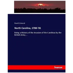 North Carolina, 1780-'81, Fachbücher von David Schenck