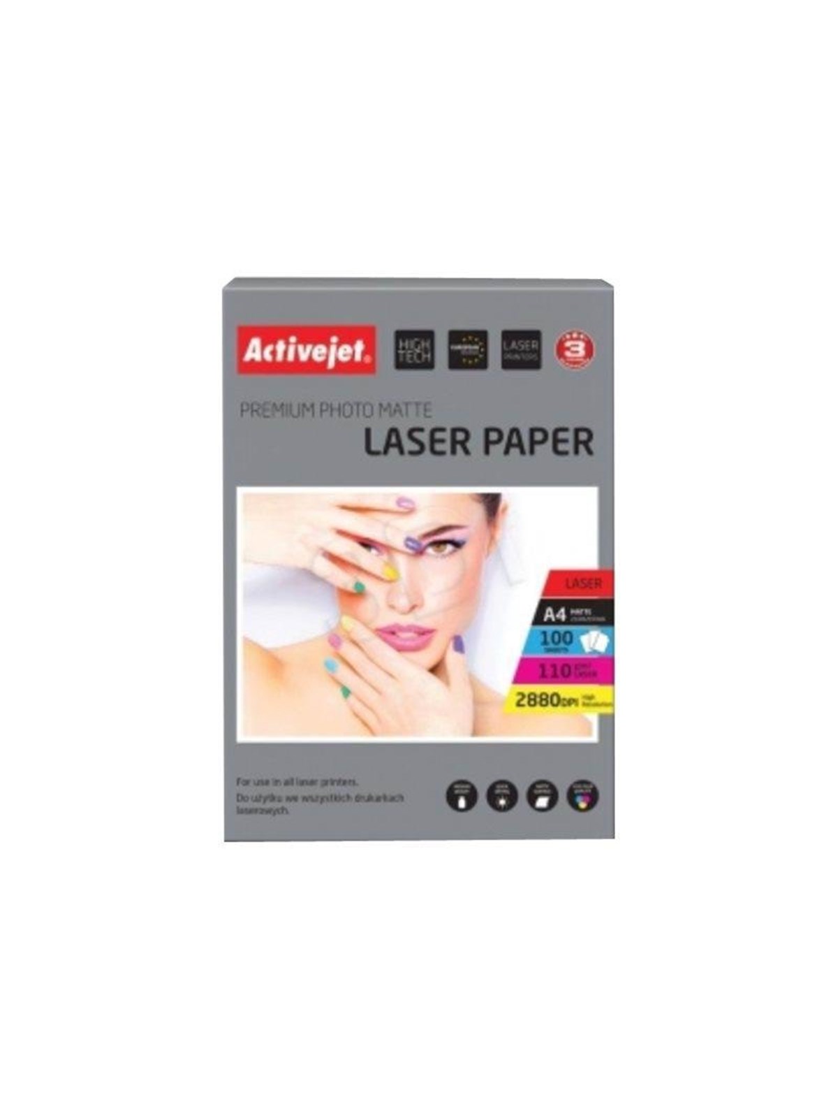 ActiveJet Papier matowy Activejet P4-110M100L (A4 100 szt.)