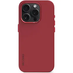 Decoded Antimikrobiell, Silikon Series (Apple iPhone 15 Pro Max), Smartphone Hülle, Rot