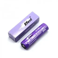 Efest IMR 18650 3100mAh/bis 20A/Flat Top/Ungeschützt/ Li-Ionen Akku