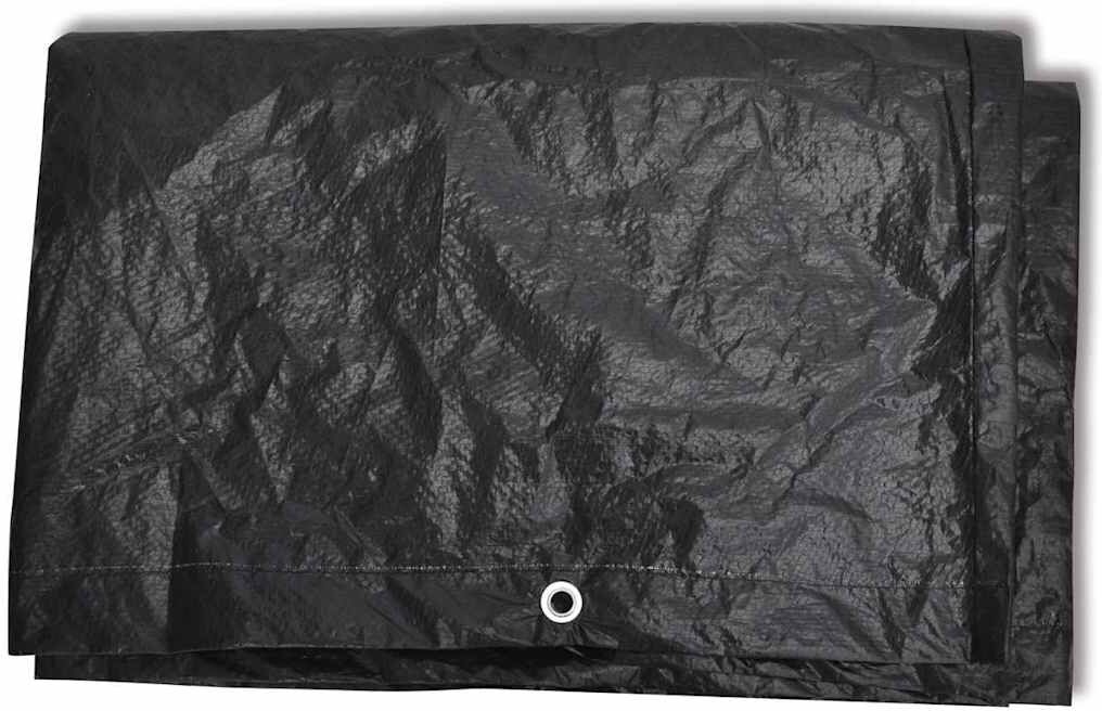 vidaXL Conjunto capas p/ mobiliário jardim 2 pcs 10 ilhós 240x140 cm Negro
