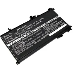 CoreParts Laptop Battery for HP (4 Zellen, 4000 mAh), Notebook Akku, Schwarz