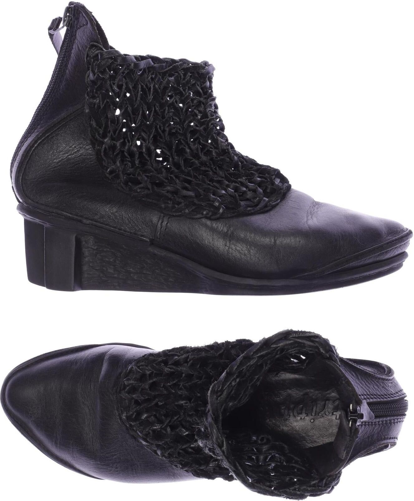 trippen Damen Stiefelette, Schwarz, Gr. EU 36.5, kein / Etikett - Second Hand