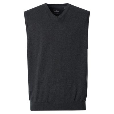 Pullunder CASAMODA "CASAMODA Pullunder uni", Herren, Gr. 6XL, grau (anthrazit), 100% Baumwolle, Pullover Pullunder