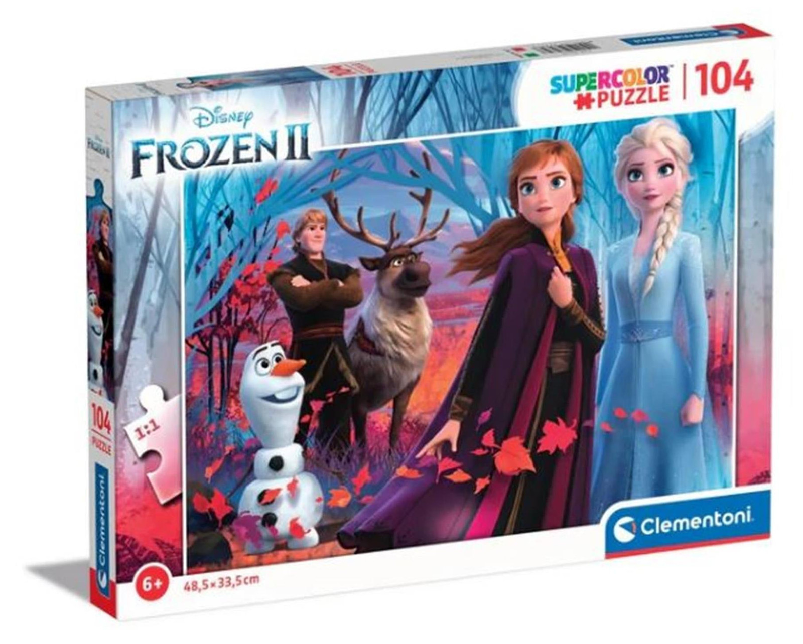 Clementoni Puzzel Getekende films, 104 stukjes, 6 jaar en ouder