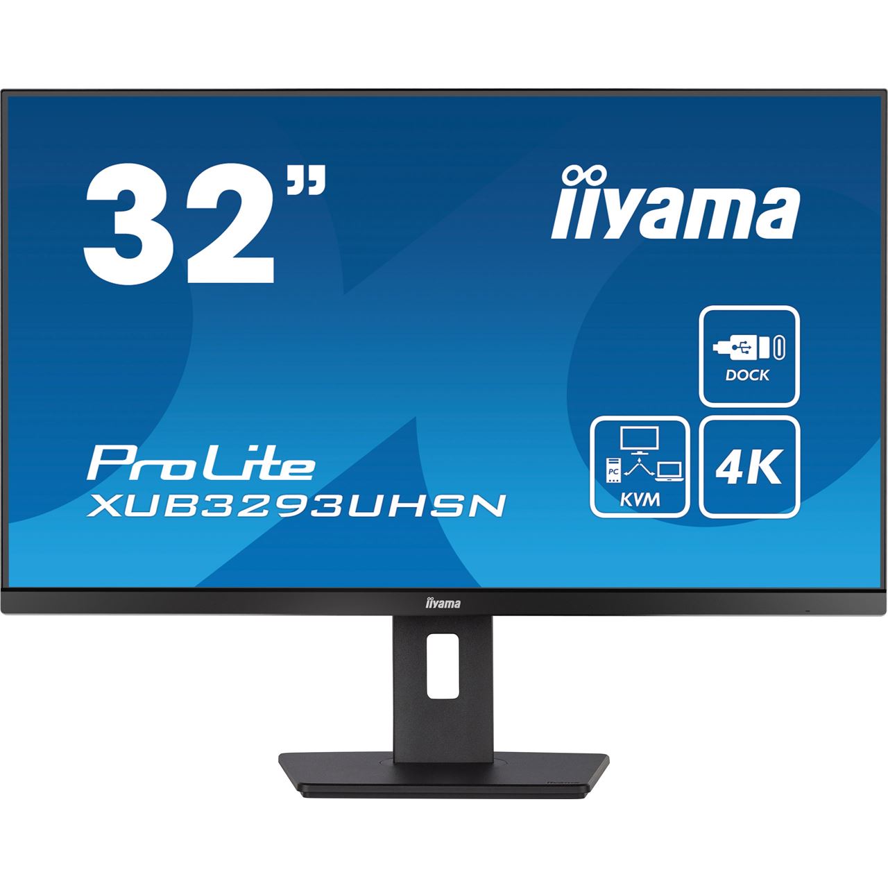 31.5" (80,01cm) iiyama ProLite XUB3293UHSN-B5 schwarz 3840x2160 1xDisplayPort / 1xHDMI