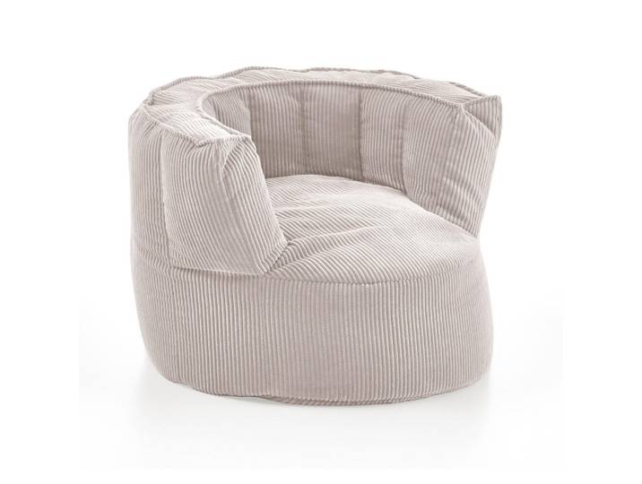 Homes & Jones Sitzsack Snuggle in Beige - gemütliches Design - Top Qualität für Ihr Zuhause B/H/T: 95x65x95 cm, Naturmaterialen, 95x65x95 cm, Wohnzimmer, Sessel, Sitzsäcke, XXL Sitzsäcke
