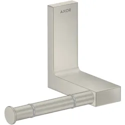 hansgrohe AXOR UNIVERSAL Rectangular Toilettenpapierhalter, Metall, einzeln, 42656800, Farbe: Edelstahl-Optik