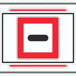 HB-Druck Anhalten Aufkleber mit Symbol Stopp A1 (594x841mm)