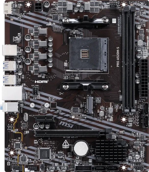 MSI A520M-S (A520,AM4,mATX,DDR4)