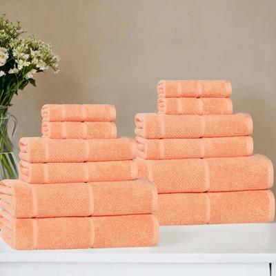 Superior Mile Smart Twist Viscose Cotton Blend 12 Piece Towel Set