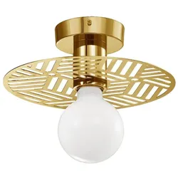 Nova Luce, Deckenleuchte, ERES Deckenleuchte E27 Gold 12x40cm dimmbar 9035971 (E27)
