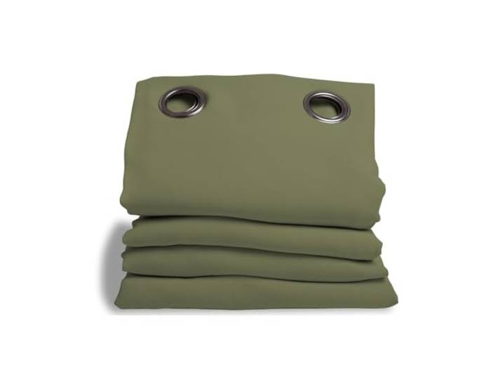 Moondream DecibelControl™ Rideau Anti-Bruit 3en1 Isolation Phonique Thermique Hiver+Été 100% Occultant Technologie Brevetée Fabrication UE Oeillets Vert MC533 135L x 250H cm