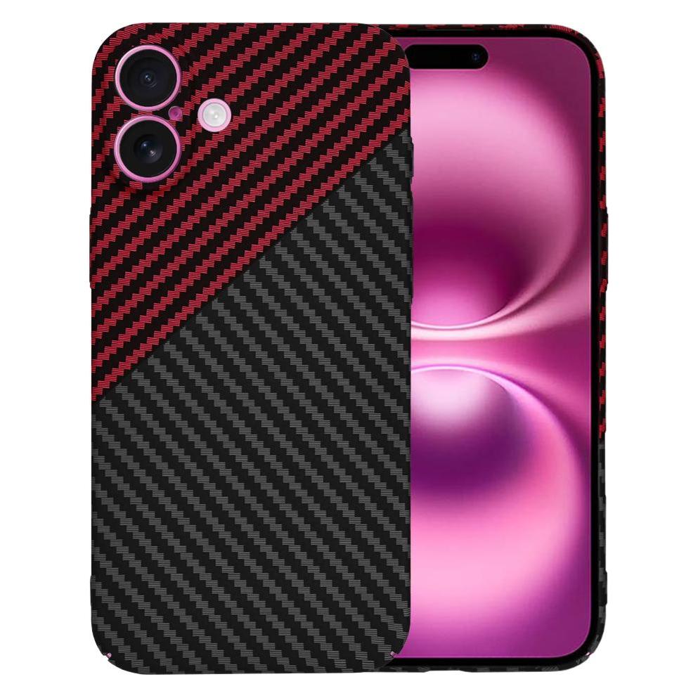 Techsuit - Carbonite FiberShell - iPhone 16 Plus - Red Vortex (Apple iPhone 16 Plus) (56357109)