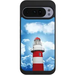 Nivocase Handyhülle für Google Pixel 10 Pro XL Hülle NIVOpure Case Schwarz Himmel Leuchtturm Wolke (Google Pixel 10 Pro XL), Smartphone Hülle, Schwarz