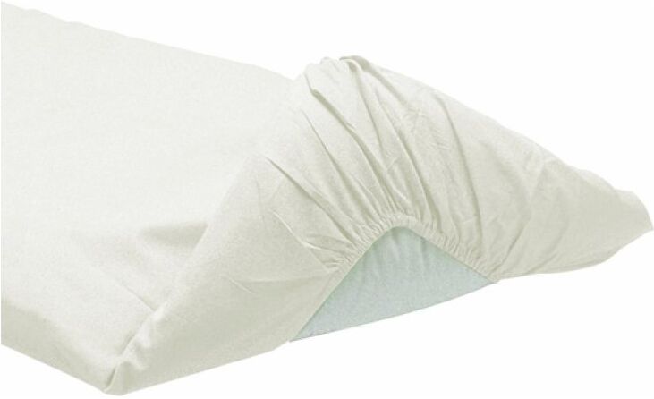 Lenzuolo carrozzina Italbaby 030 0060 55 TINTA UNITA con angoli Bianco