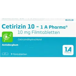 Cetirizin 10 - 1 A Pharma 7 ST