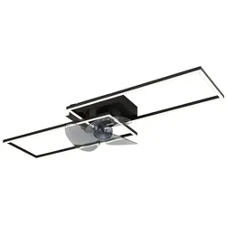 Globo Deckenventilator Tatjana Alu, Eisen, Stahl & Metall