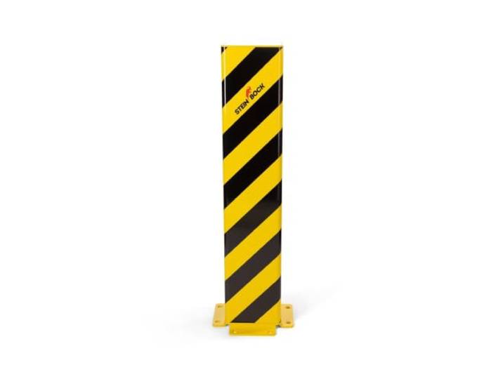 Steinbock Rammschutz-Ecke U-Form HxBxT 800 x 160 x 160 mm 6 mm Materialstärke 3-seitiger Schutz in Signalfarben Anfahrschutz aus Stahl einfache Montage Regalschutz