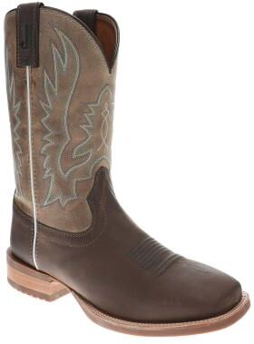 "Justin Boots Outlaw 11"" Wide Square Toe - Mens 11.5 Brown Boot D"
