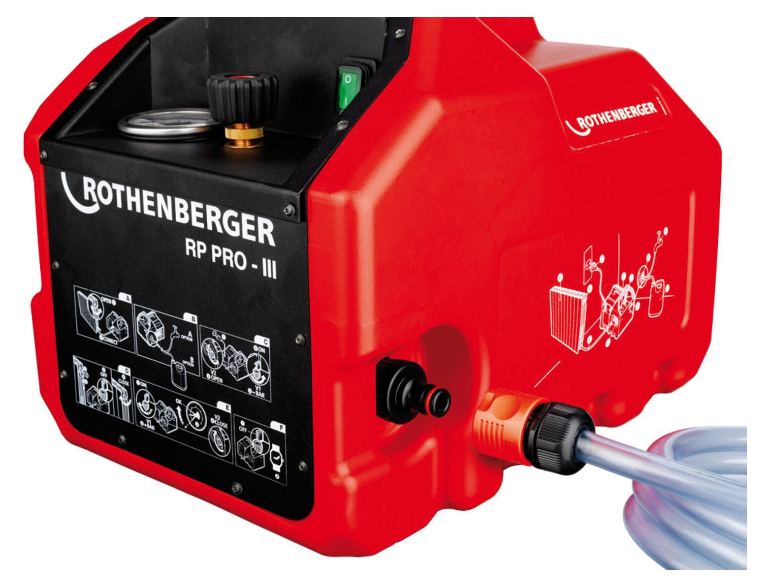 Rothenberger Prüfpumpe RP PRO III Breite 40 bar selbstansaugend 6 l / min R 1 / 2 Zoll - 61185