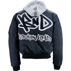 Broken Head Bomberjacke BND Logo Schwarz XXL