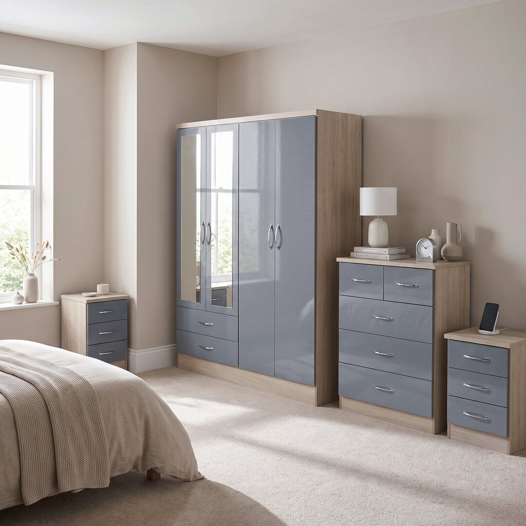 Zipcode Design Cascio 4 Piece Bedroom Set Grey